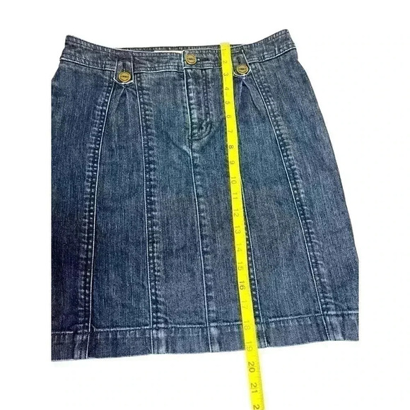 PILCRO AND THE LETTERPRESS WOMENS’S DARK WASH DENIM SKIRT•SIZE 27•PREOWNED• - Picture 3 of 7